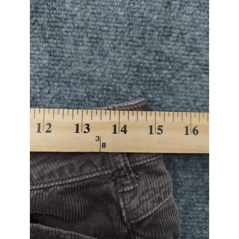 Pilcro Corduroy Jeans Womens 27 Gray Straight Leg Pants Low Rise‎ Soft Stretch